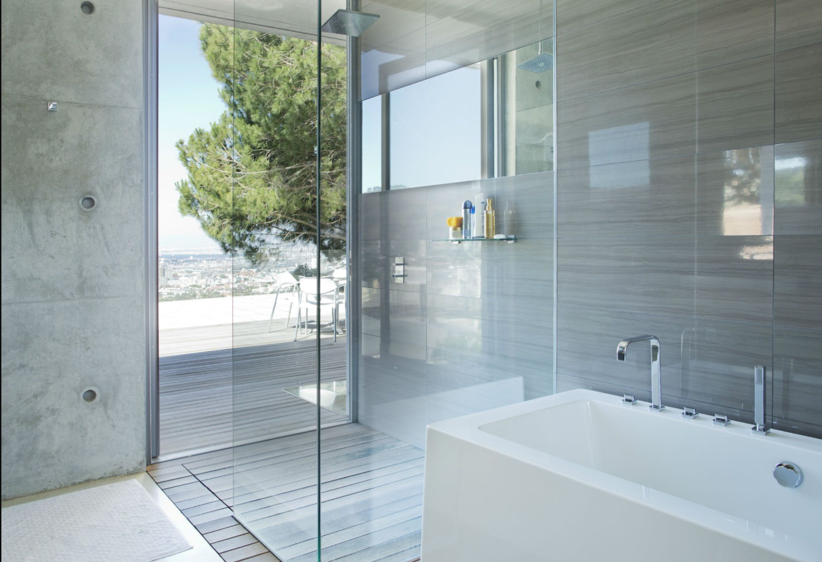Bathroom Glass Wall