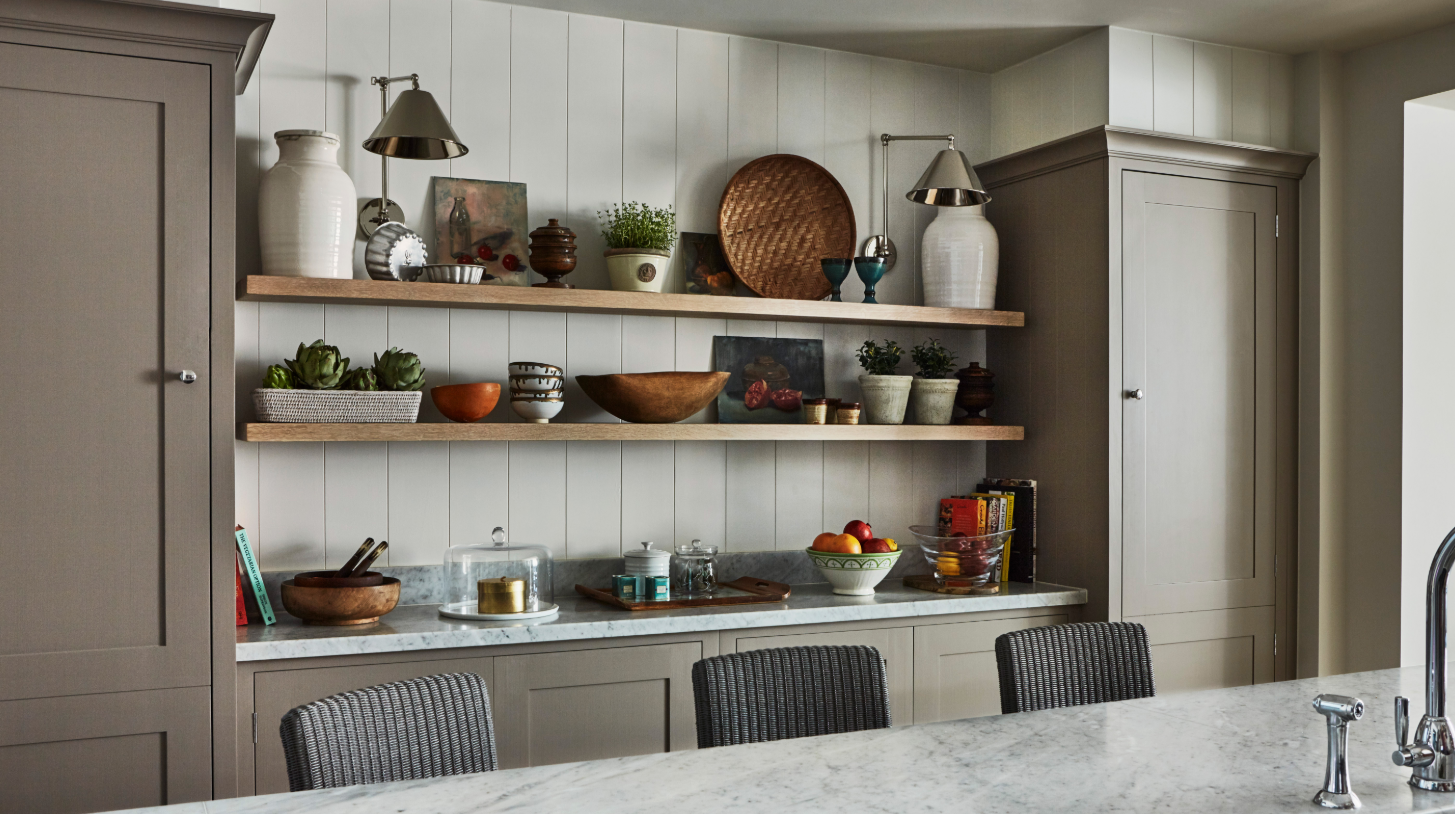 kitchen open shelves